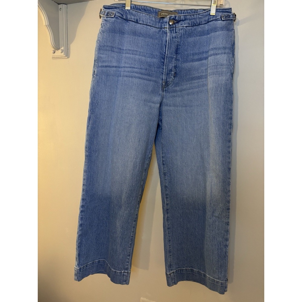 POINT SUR Light Wash High Rise Wide Leg Jeans 31‎ J Crew